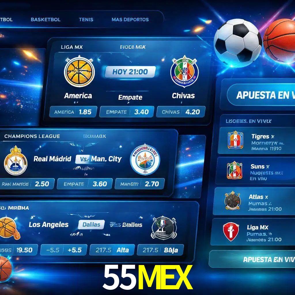 Mercados de apuestas deportivas 55MEX para jugadores en México